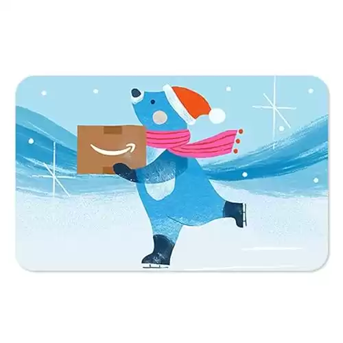 Amazon eGift Card - Skating Polar Bear (Animated)